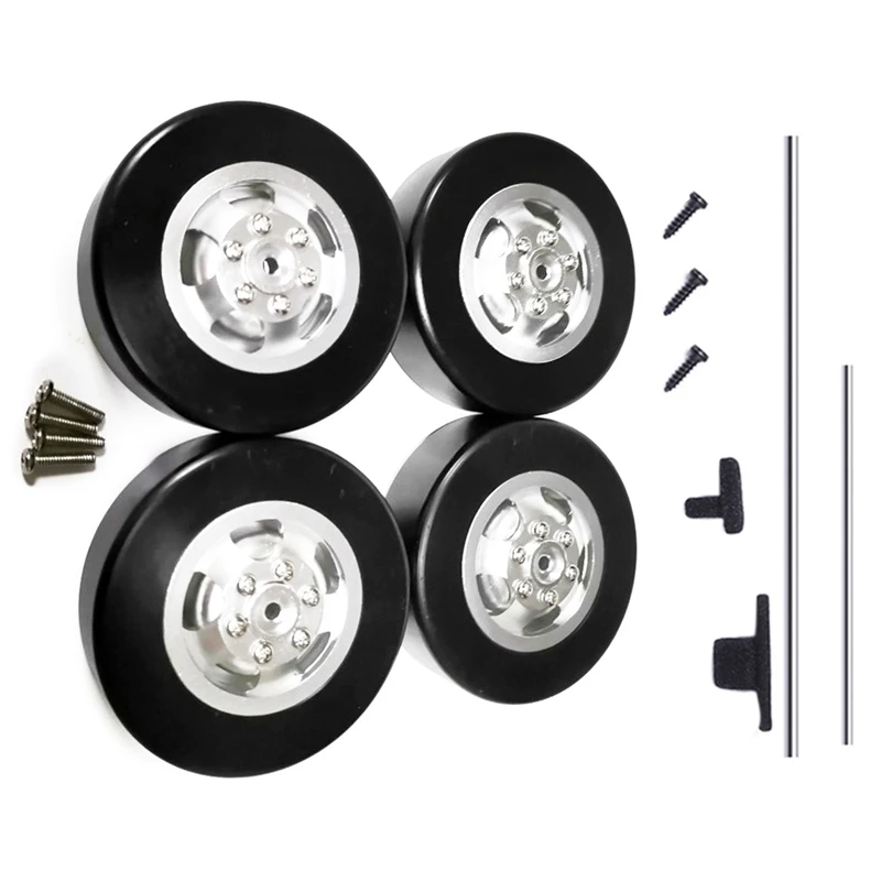 

1 Set RC Truck Car Upgrade Parts Metal Long Short Antenna & 1 Set D12 Hard Tires Tyre Wheel