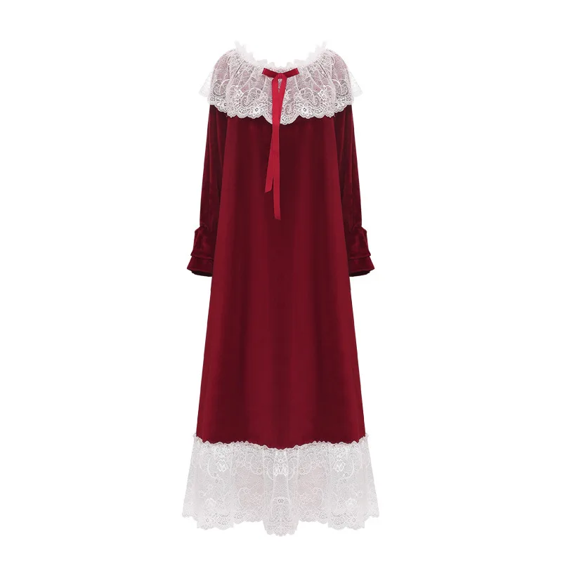 Осенне зимние женские сексуальные бархатные ночные рубашки Женские флисовые