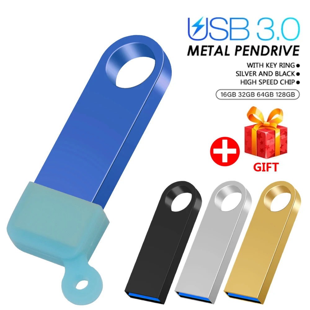 

High Speed USB 3.0 Flash Drive Metal Pen Drive4Gb 8Gb 16GB 32GB 64GB 128GB Pendrives Waterproof USB Stick 3.0 Memory Flash Stick
