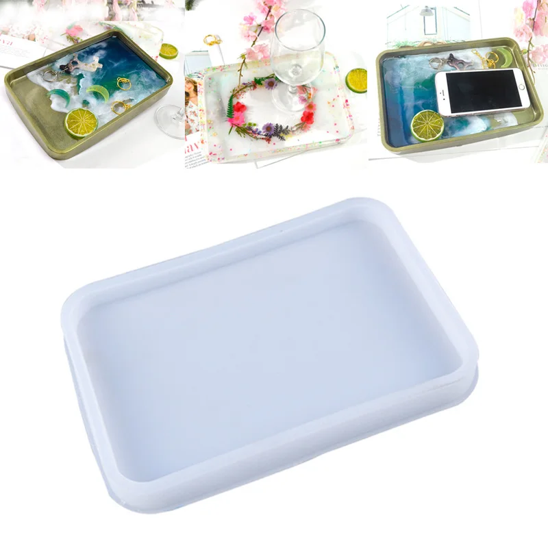 

Resin Rolling Tray Mold DIY Silicone Molds for Making Plates Resin Art Tools Tray Resin Molds