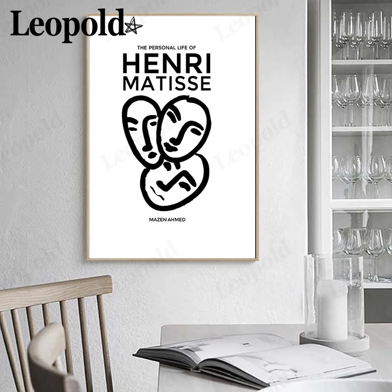 

Abstract Character Line Canvas Painting Nordic Minimalist Lady Face Profile Picture Print Wall Artist Home Decoration