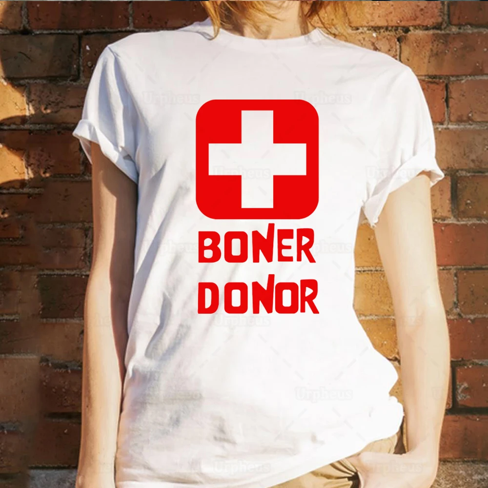 Новое поступление футболка-донор Boner подарок на Хэллоуин хлопковые футболки