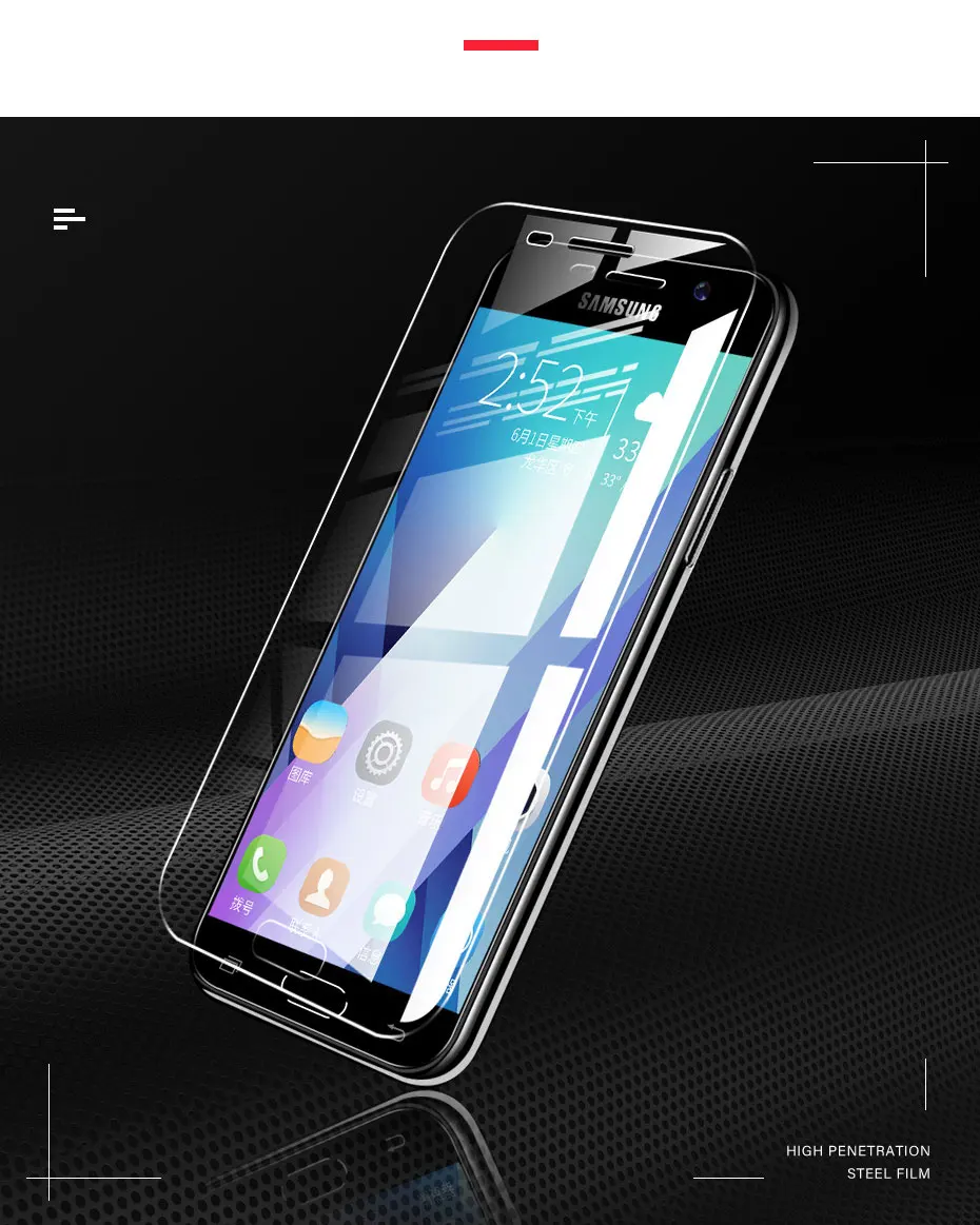 3-1 шт./лот закаленное Стекло для samsung Galaxy J4 Plus J6 J8 A6 A8 A7 Экран протектор для samsung A5 A3 A7 Стекло пленка