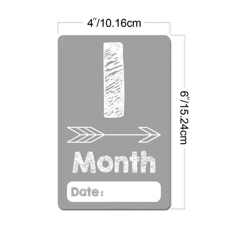 

24 Pcs/set Newborn Month Sticker Holiday Card Baby Photography Milestone Photographic Props Infant Growth Commemorative Accessor