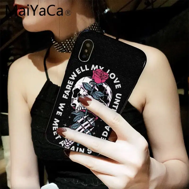 

MaiYaCa hand holding rose Shell Phone Case for iPhone 12 8 7 6 6S Plus X XS MAX 5 5S SE XR 11 12 pro promax