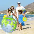 30 см надувной глобус мира карта земли обучение географии пляж плавательный бассейнбрызги воды и другие водные игрушки