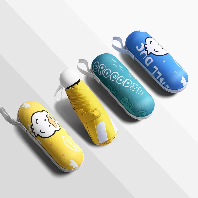 

Light Sun Gift Parasol Female Anti-UV Sunshade Umbrella Pocket Sunscreen Umbrella Boy Gifts Portable Mini 18cm Rain Paraguas
