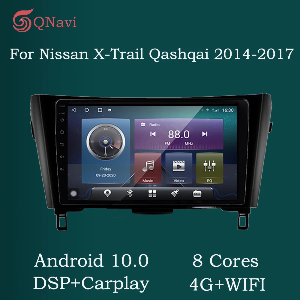 

Автомобильный мультимедийный DVD-плеер QNavi, Радио для X-Trail X Trail 2 T32 Qashqai Rogue 2014-2017 Android 10,0 6 ГБ + 128 Гб DSP RDS Bluetooth