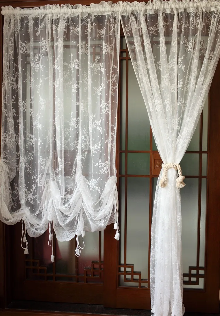 Тюлевые занавески для окон затемняющие кружева белые гостиной домашний декор
