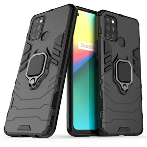 for oppo realme c17 case for realme c17 cover shockproof armor silicone slim pc stand protective phone bumper for realme c17 free global shipping