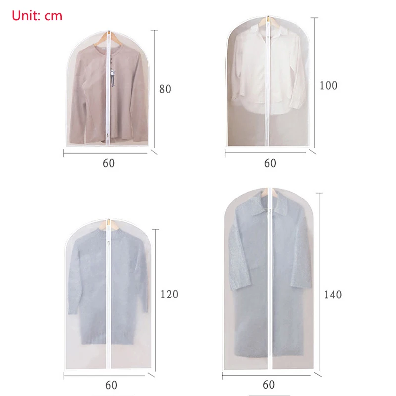 Подвесной чехол для одежды прозрачный пальто пылесборника бытовой пылезащитный