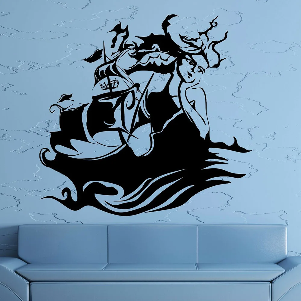 Фото Siren Wall Sticker For Living Room Ocean Marine Ship Sea Decor Vinyl Decal Nursery Children Nodic Home Decoration W636 Дом и сад Siren Wall Sticker For Living Room Ocean Marine Ship Sea Decor Vinyl Decal Nursery Children Nodic Home Decoration W636 Дом и сад