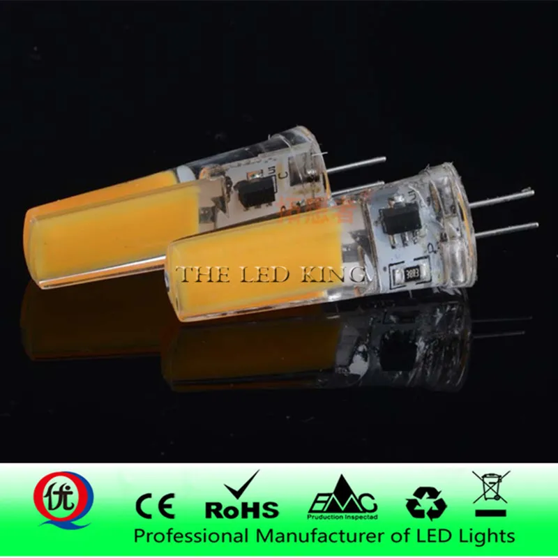 Dimmable светодиодный мини кукурузная лампа G4 G8 G9 E11 E12 E14 COB Ampoule диодный люстра