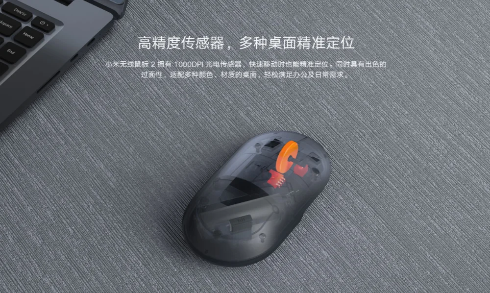 Оригинальная Xiaomi Mi, портативная беспроводная оптическая мышь с дистанционным управлением, s 2,4 ГГц, умный компьютер, Windows 7 8 10, Mac OS 10,8, беспроводная мышь 2