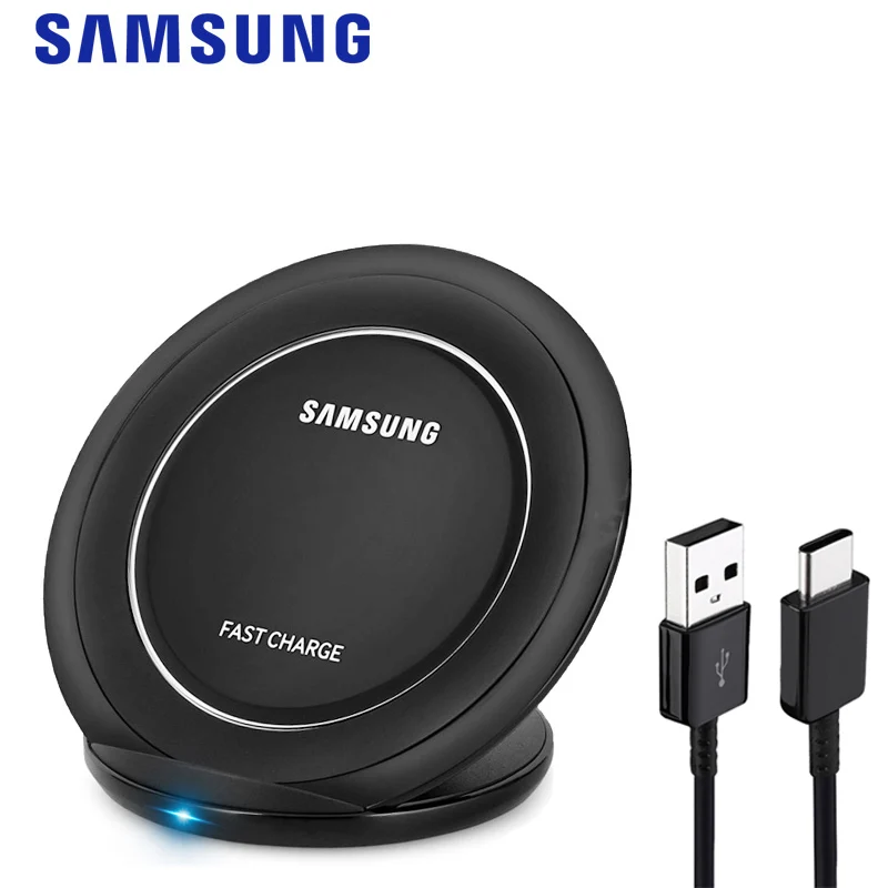 Умное Беспроводное зарядное устройство Samsung Qi 15 Вт быстрая зарядка AFC подходит