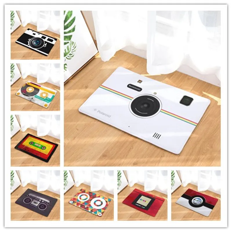 Фланелевый Ретро коврик для двери камеры кухни ванной комнаты нескользящий