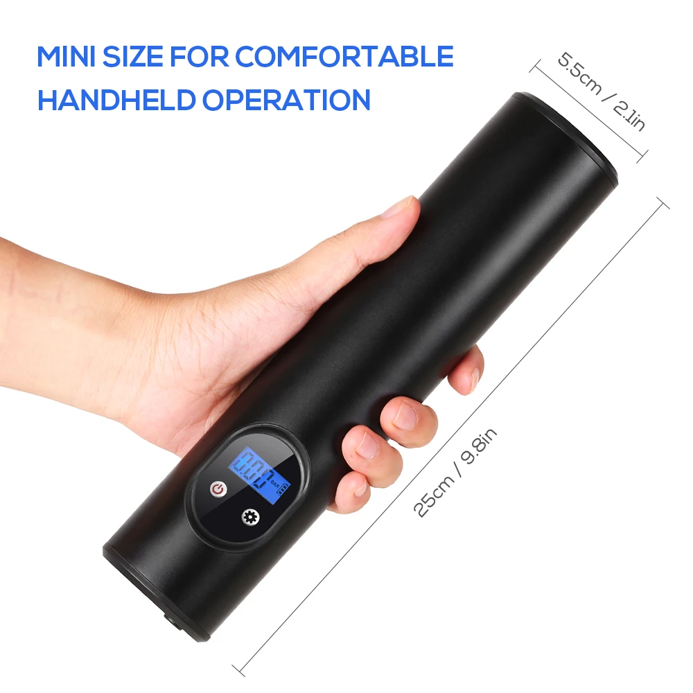 Горячая новинка 150 фунтов/кв. дюйм умный велосипед электрический насос Авто от