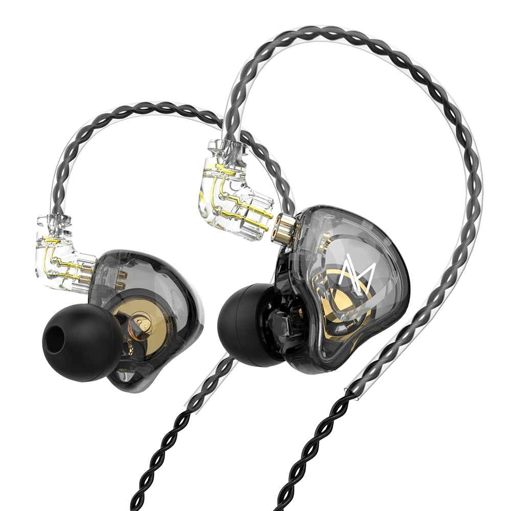 Динамические Hi Fi наушники вкладыши TRN MT1 с монитором DJ Спортивная гарнитура