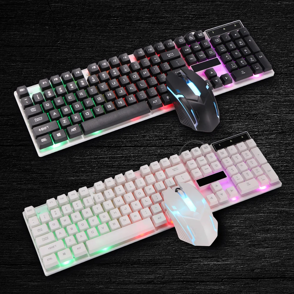 

PC Gamer LED Gaming Keyboard And Mouse Set Wired Keyboard Gamer Keyboard Illuminated Gaming Keyboard Set For Laptop