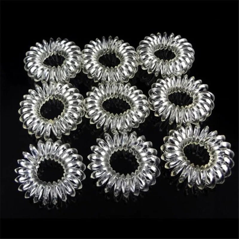 10 шт./компл. прозрачная популярная одежда для волос конфетно окрашенная