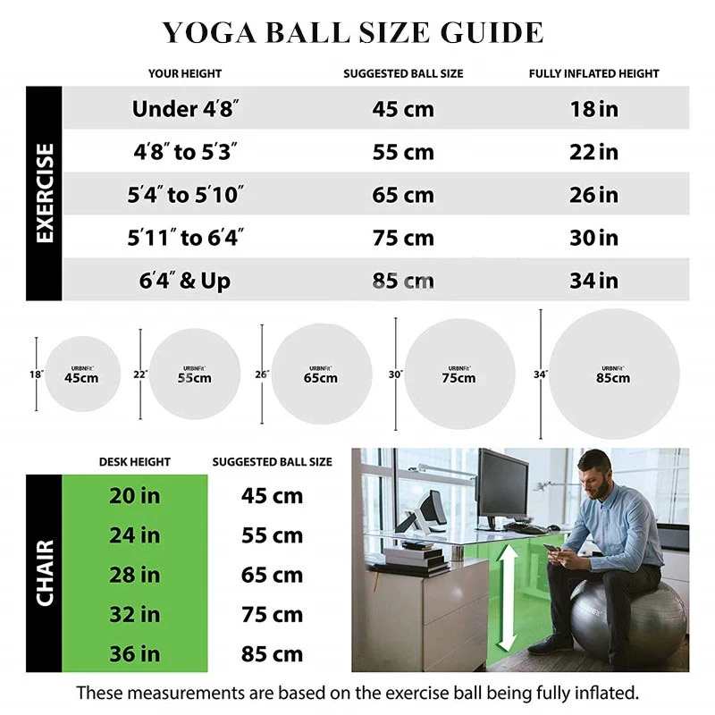 

PVC Yoga Balls Bola Pilates Fitball 45cm/55cm/65cm/75cm/85cm Thickened Explosion-proof Home Fitness Gym Equipment Balance Ball