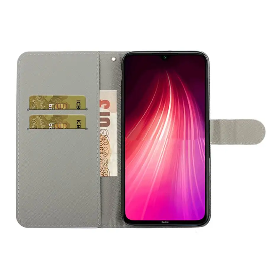 Роскошный чехол-книжка с бумажником для Xiaomi Redmi Note 8 Pro чехлы-книжки откидной
