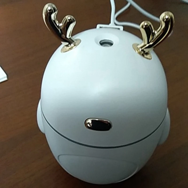 

Portable Deer Air Humidifier Aroma Essential Oil Diffuser Ultrasonic Mist LED NightLight Fogger Christmas Gift