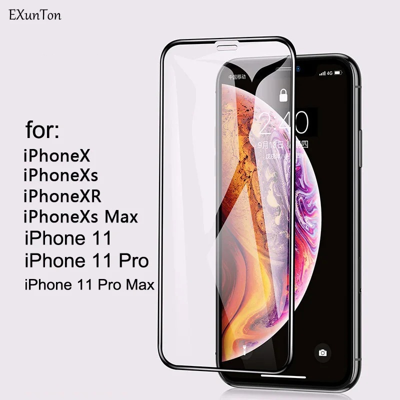5D холодная резьба 3D изогнутое закаленное стекло для Apple iPhone XS Max XR 11 11Pro полное