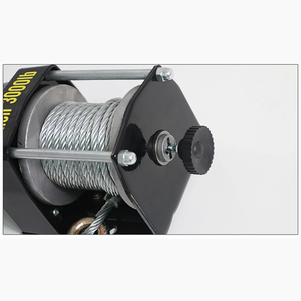 Портативная электрическая лебедка для автомобиля 3000 фунтов 12 В буксировочные