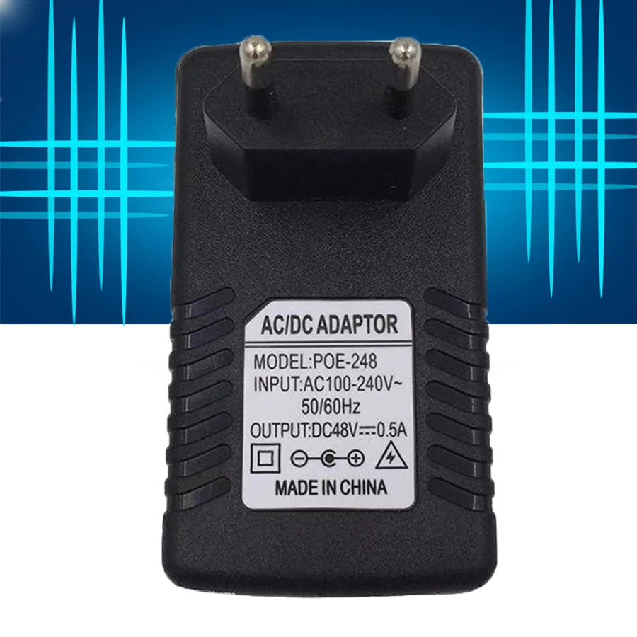 AC/DC 24 В 1A POE инжектор Ethernet адаптер IP-камеры/переключатель питания для телефона PoE
