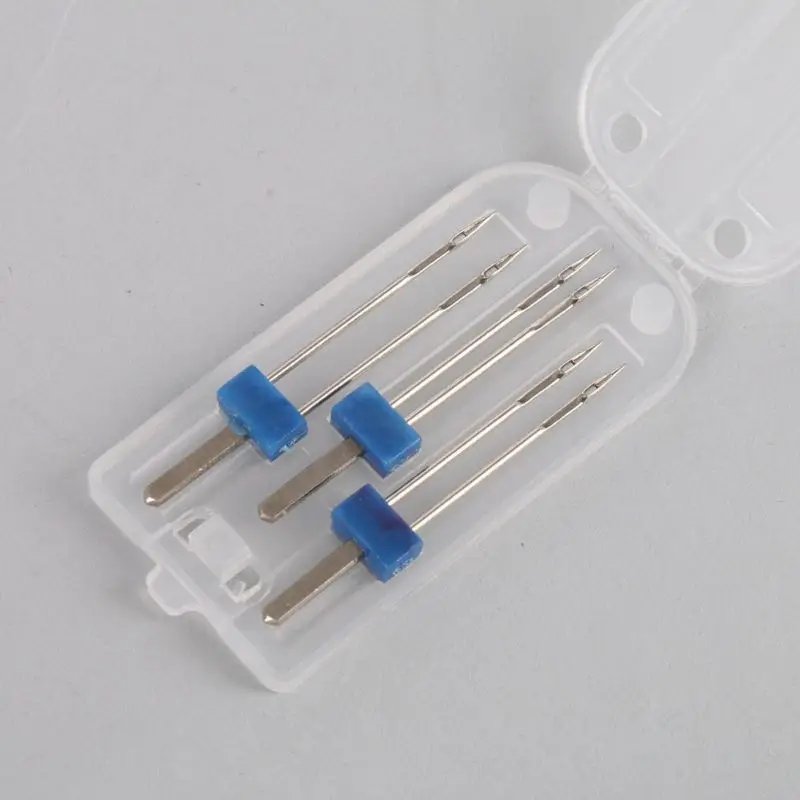 Швейные иглы 3 шт./компл. двойные размеры 2 0/90 4 A|Швейные инструменты и аксессуары| |