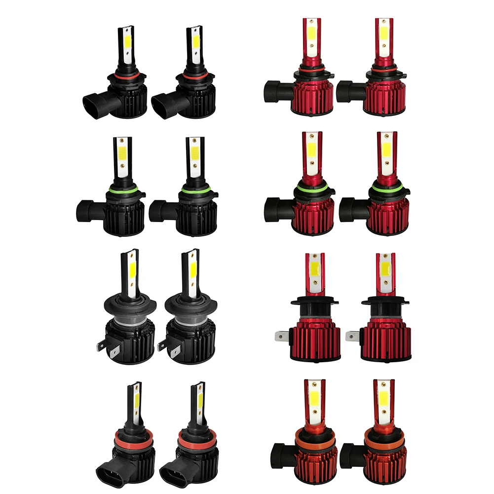 

1 Pair Car Headlight Bulbs 9005 9006 H7 H11 360 Degree Beam Bulbs IP68 Waterproof 6000K 8000K 8000LM Auto Parts