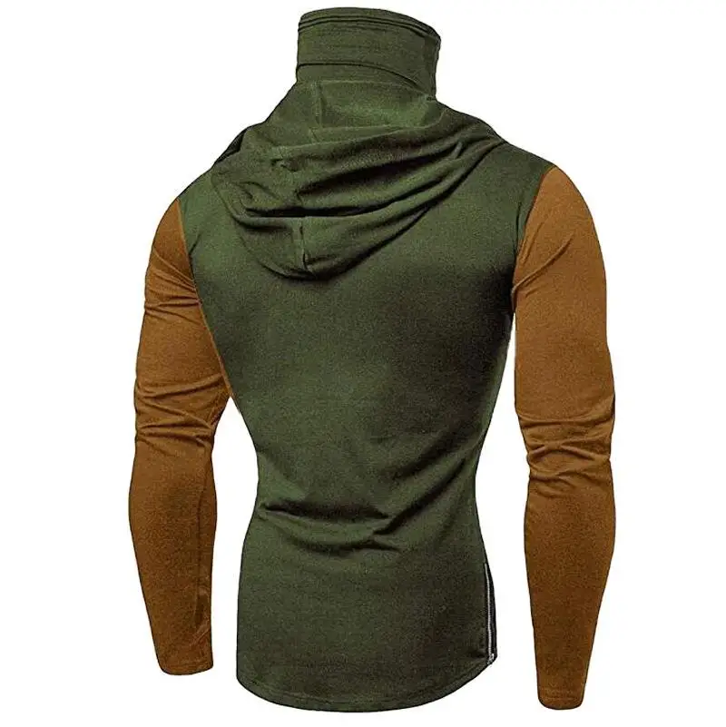 2020 мужской костюм с длинными рукавами для фитнеса толстовка капюшоном осенняя