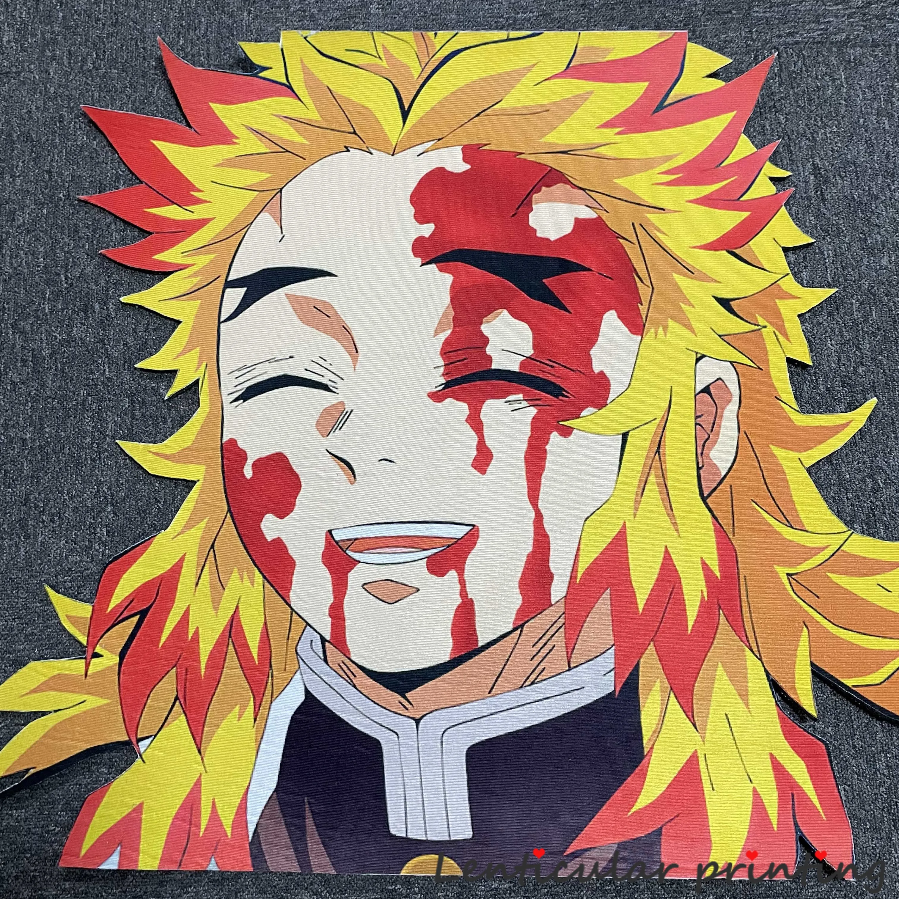 

Красивый Противоскользящий коврик Rengoku Kyoujurou с аниме, ковер особой формы для рассеивания демонов, ковер для спальни, манга, подарок