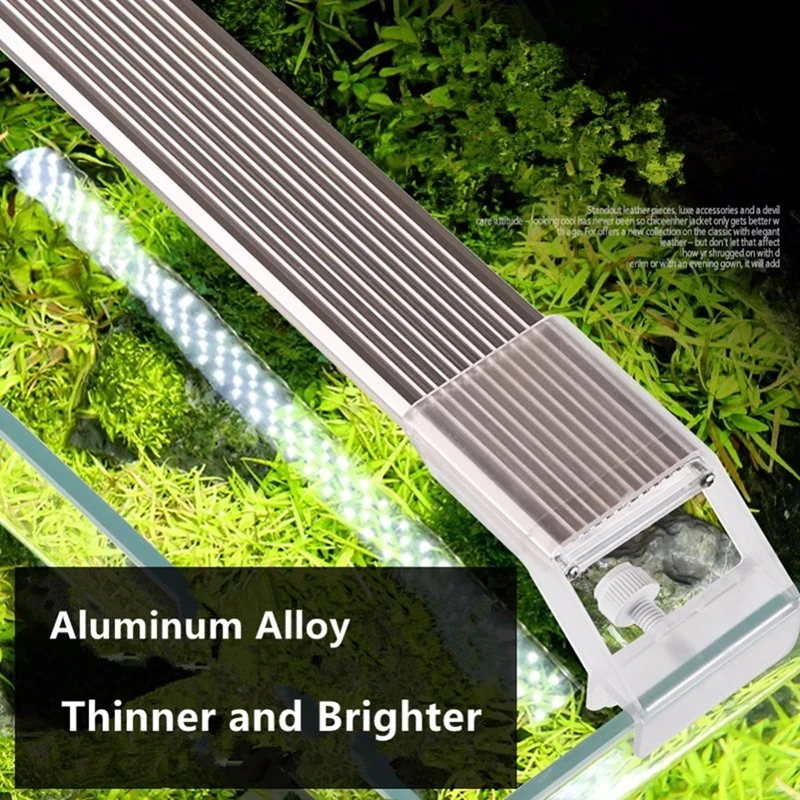 

Aquatic Plant SMD LED Lighting Aquarium 7500K 5W 9W 13W 17W Ultra thin Aluminum Alloy For Fish Tank Bracket light ADP grow light
