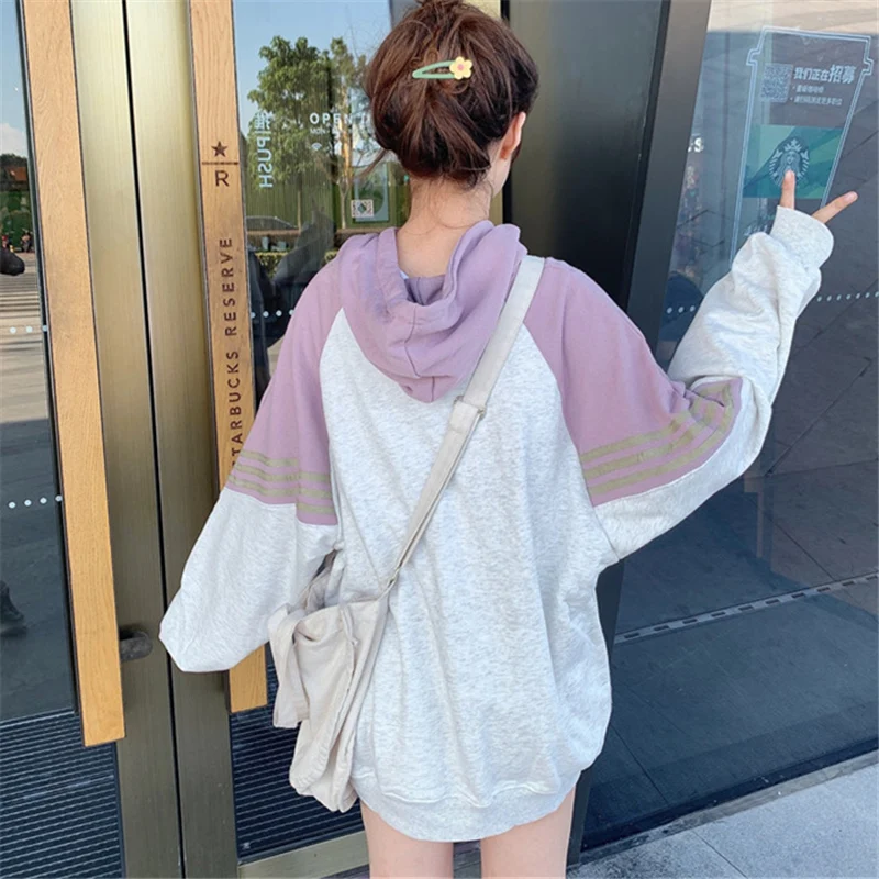 korean oversized hoodie kawaii women's sweatshirt women hoodies long sleeve womens clothing japanese | Женская одежда