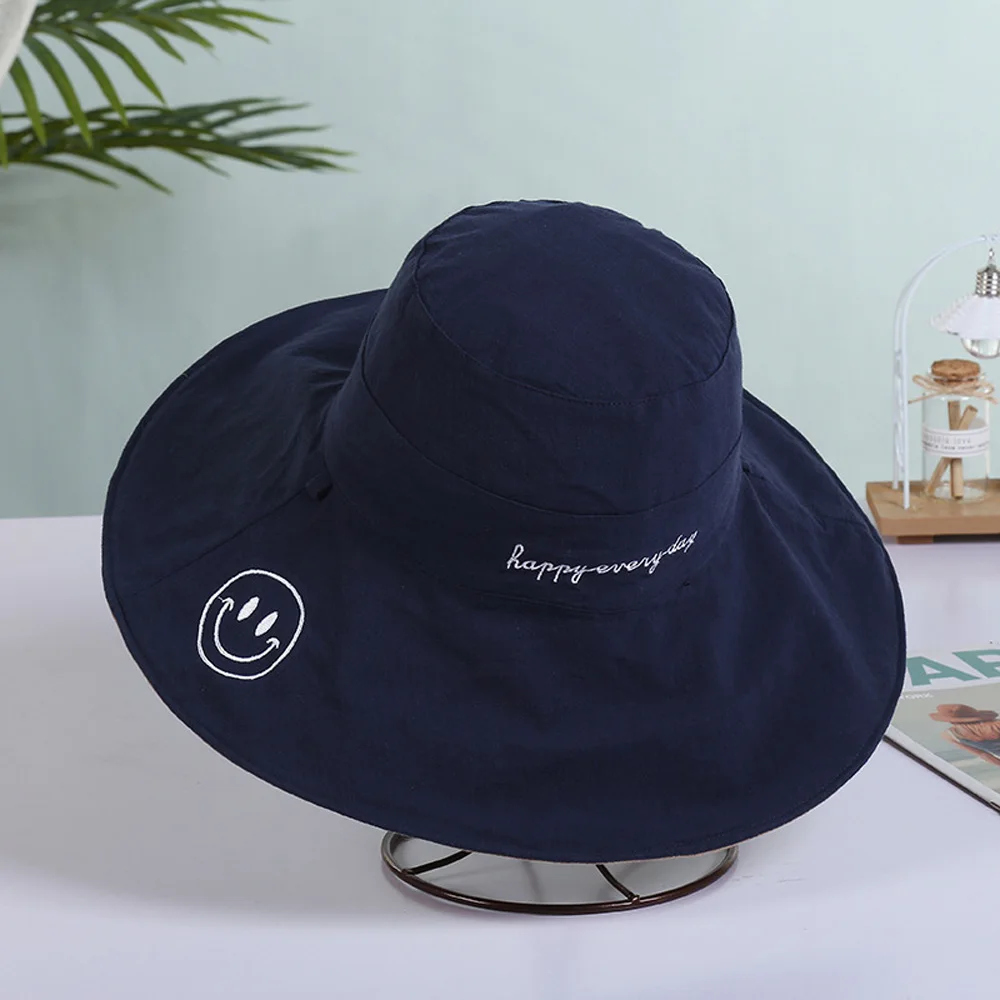 Узорчатая большая Кепка с улыбающимся лицом шляпа в рыбацком стиле модная