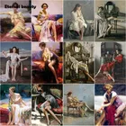 Алмазов картина элегантные женские туфли-лодочки на полный, круглая, квадратная дрель с украшением в виде кристаллов алмаза Стразы Вышивка с обнаженными женщинами картины-мозаики из алмазных элементов