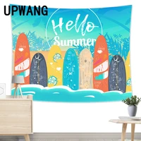 surfing surfboard tapestry wall hanging sandy beach picnic rug camping tent sleeping pad home decor bedspread sheet wall cloth