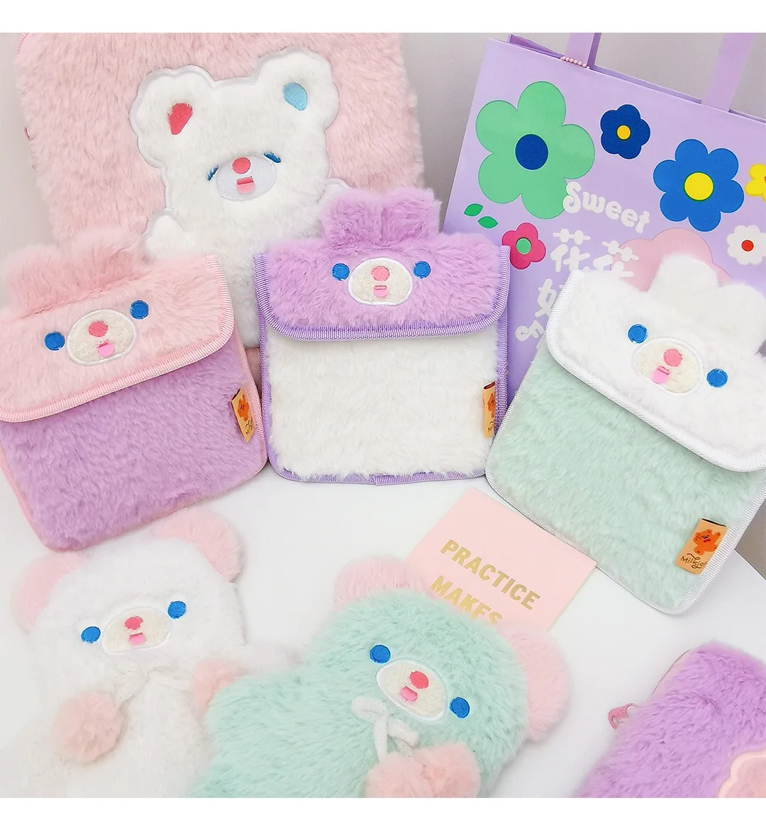 Bentoy Milkjoy Women Sanitary Napkin Bag Girls Korea Coin Purse Card Case Clear Tampon Japan Storage Holder Waterproof Make up | Багаж и