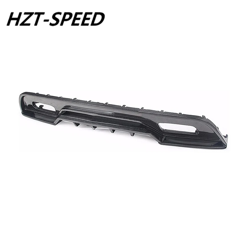 W176 R Стиль углеродное волокно задняя губа задний бампер спойлер диффузор для Mercedes