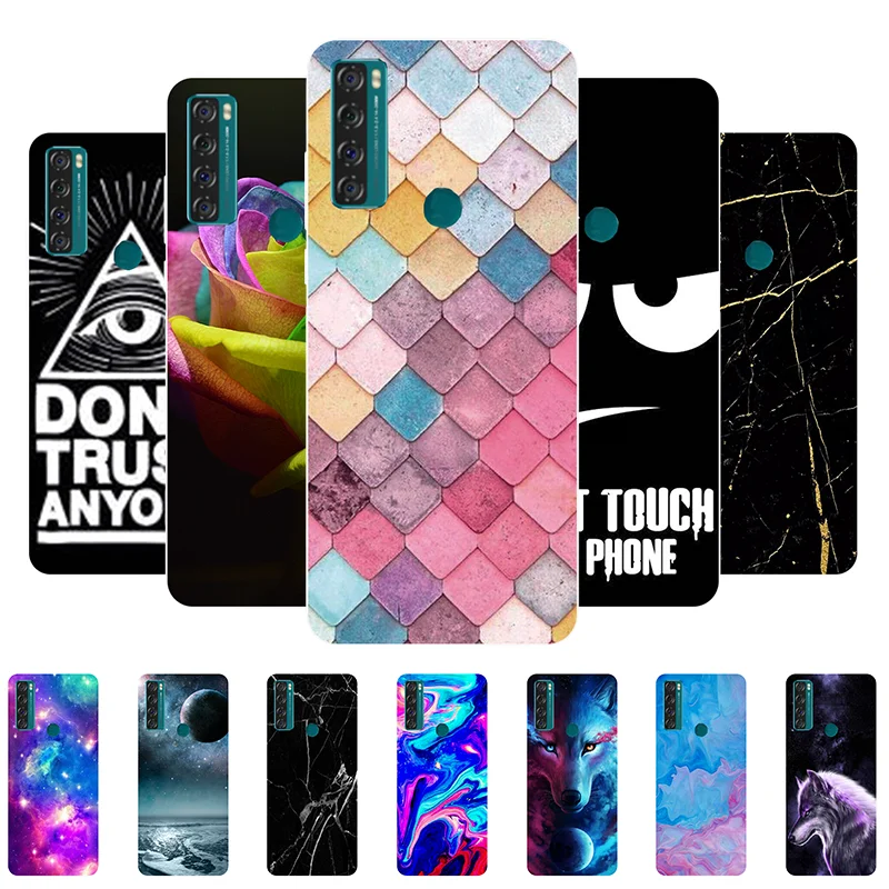 

For TCL 20 SE 20B 20R 5G Case Soft Silicone TPU Cover For TCL 20 SE Phone Back Case For TCL 20SE Funda Protective TCL20 SE Shell