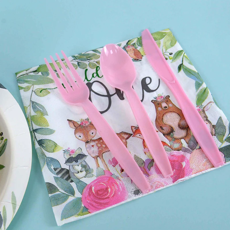 Одноразовая посуда искусственная баннер нож вилка ложка скатерть солома сделай