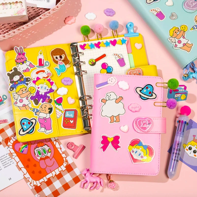 Книга книжка в форме сердца для девушек с свободными листьями маленькая свежая и