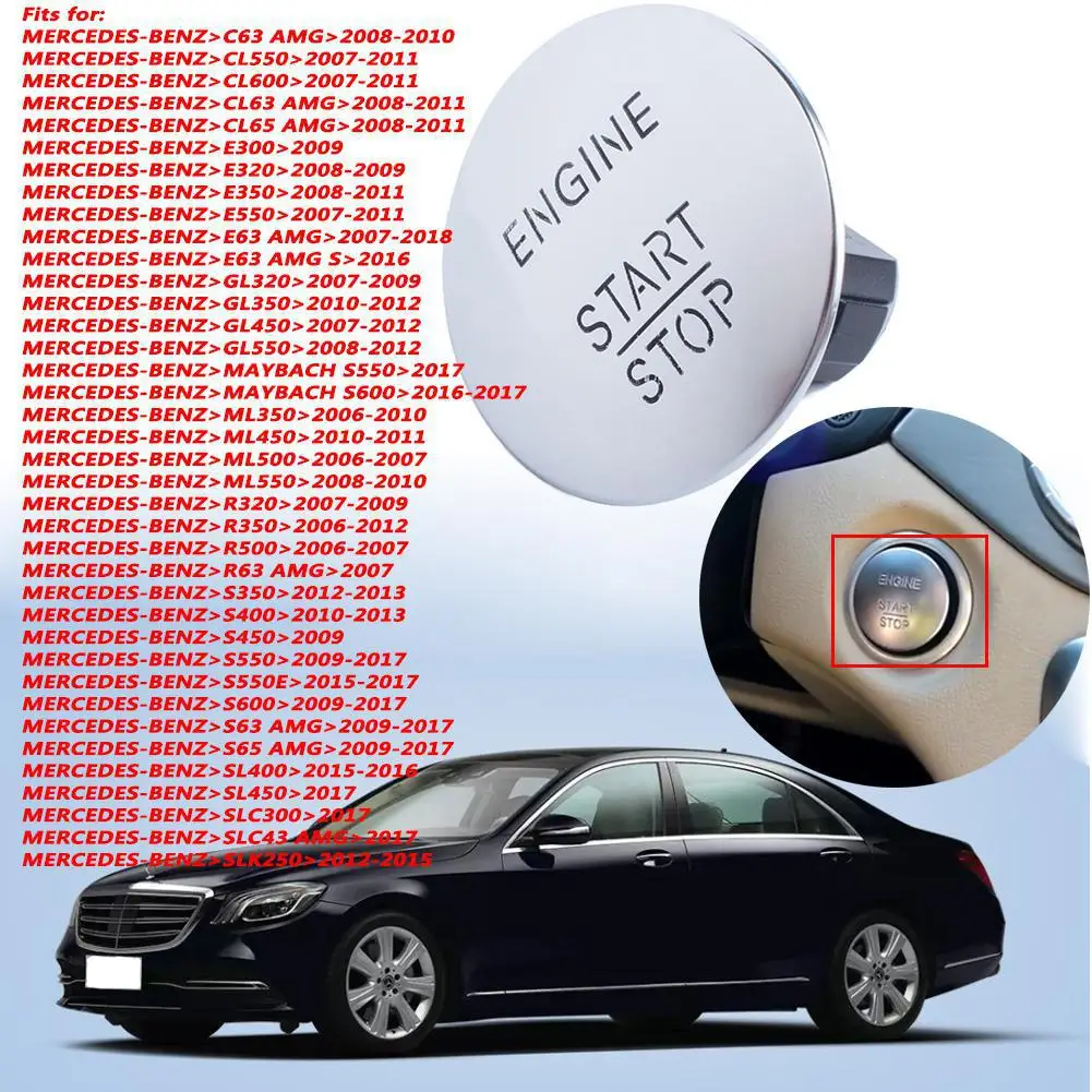 Adeeing Автомобильная кнопка запуска безключевого двигателя для детской модели W164