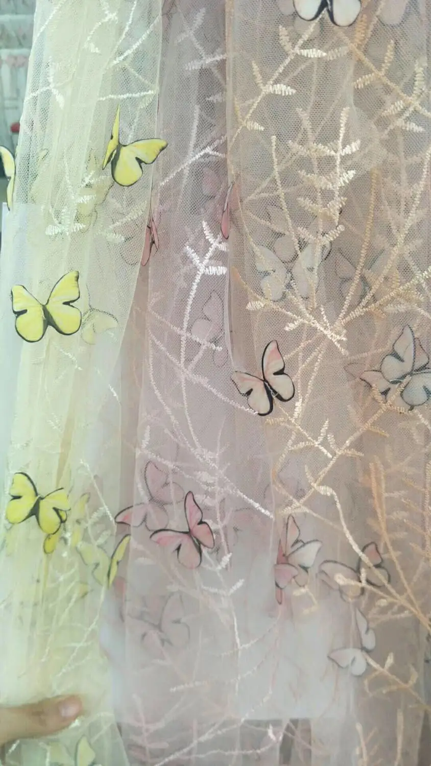 5 ярдов кружевная ткань для юбки с 3D Ярдом Африканское французское кружево