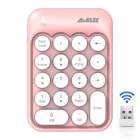 Беспроводная клавиатура с цифровым блоком, мини-клавиатура с 18 клавишами, Цифровая компьютерная клавиатура 2,4 ГГц для ПК, ноутбука, офиса