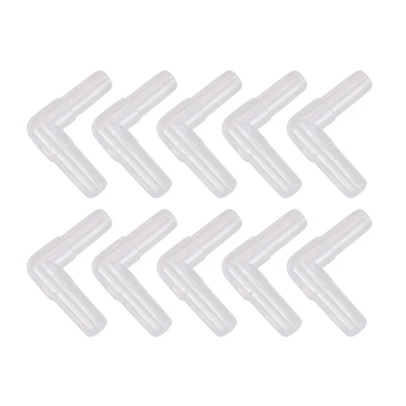 

10Pcs 4Mm Connection Diameter Plastic Aquarium Bent Air Hose Clear