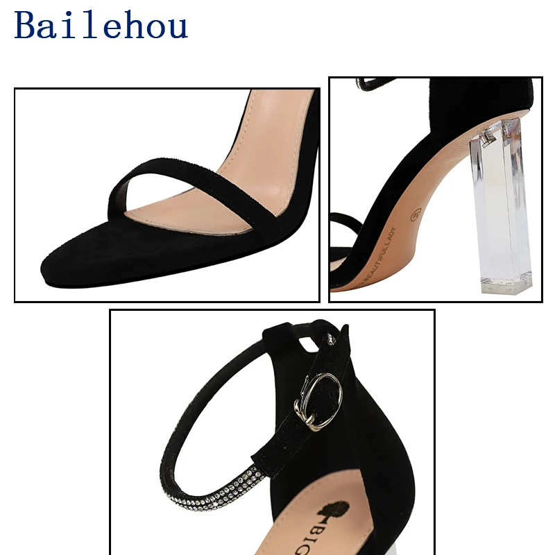 

Big Size 43 Women Sandals High Heels Sexy Women Pumps Shoe Summer Shoes For Women Female Shoes Rhinestones High-Heeled