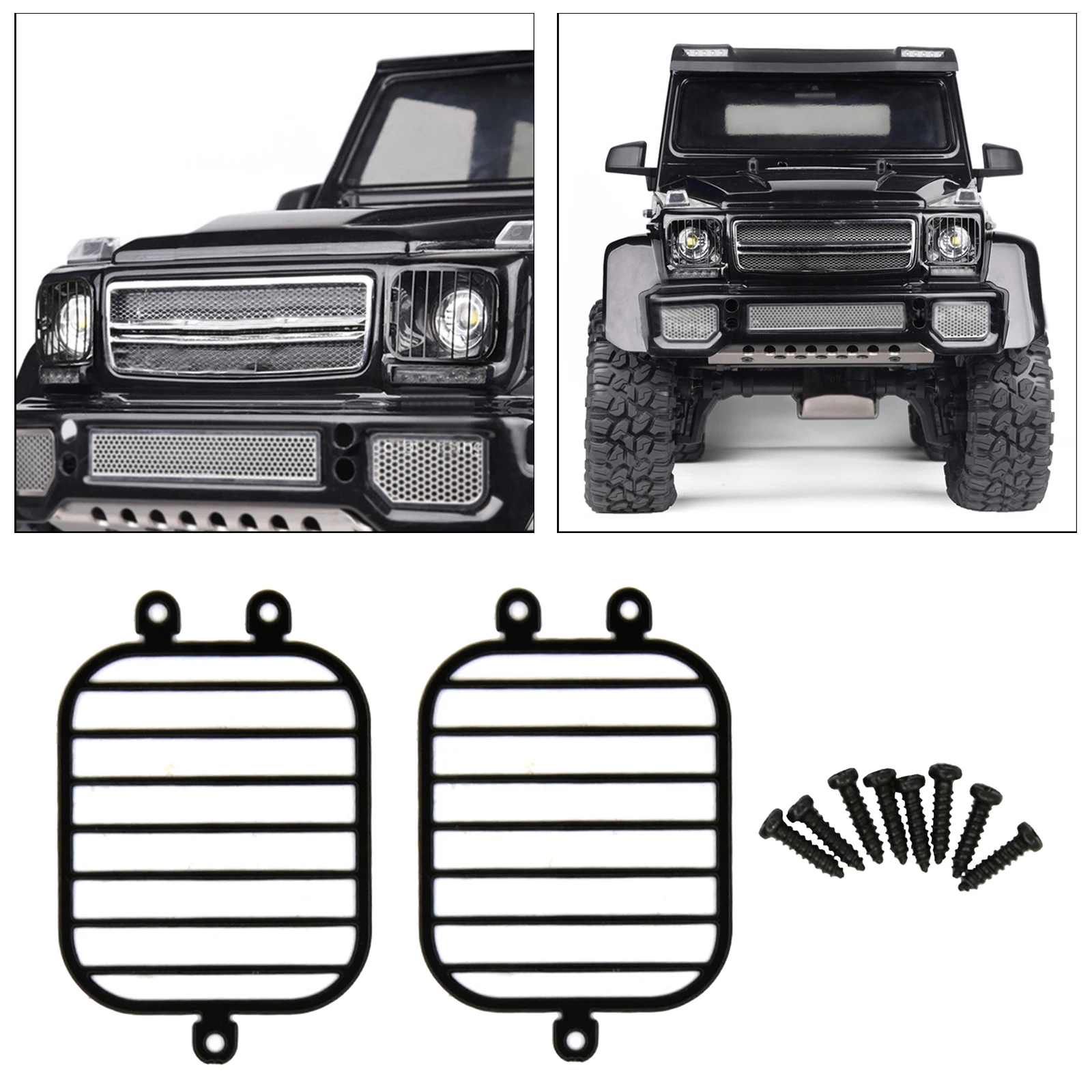

Headlight Lamp Shade for TRX4 TRX6 G63 G500 1:10 RC Crawler Car Accessory
